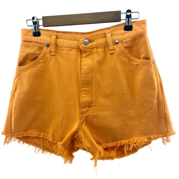 Wrangler Pants - Vintage Orange Wrangler Cut Off Shorts
